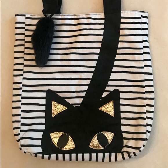 Cat & Jack Other - Cat Bag Tote Purse with Free Cat Pin